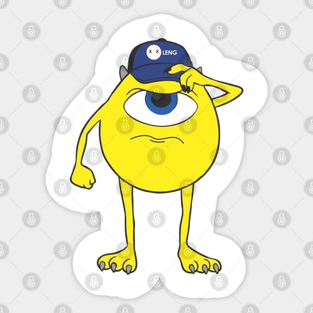 Yellow monster cartoon characters Sticker by sansan